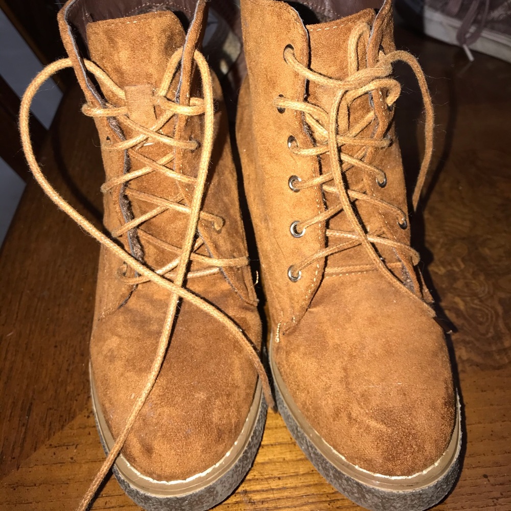 Brown booties